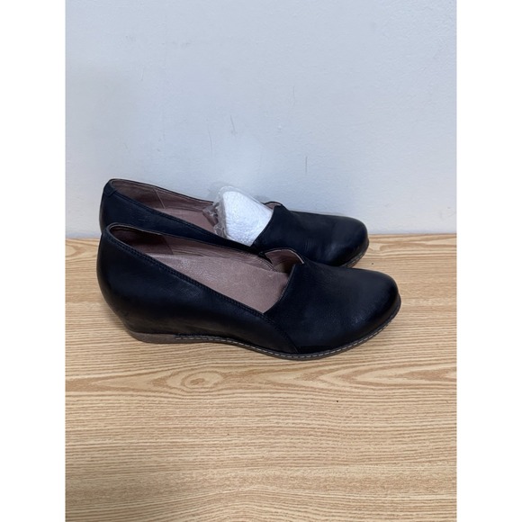 Dansko Shoes - DANSKO LILIANA Burnished Teak Leather Wedge Shoe Pump Slip On 39 women 8.5 - 9
